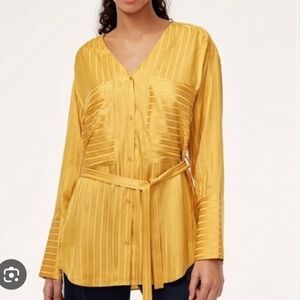 Wilfred Zelie Silk Blend Blouse, XS‎ *Missing Belt*